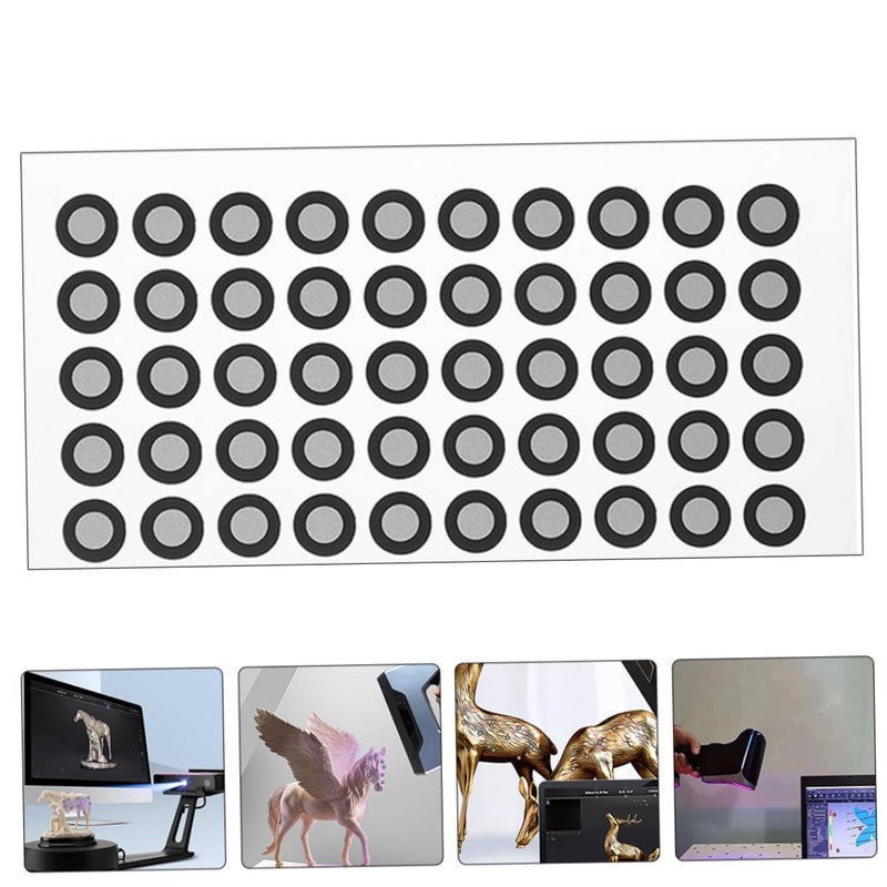 4 Sheets Reflective Film Marking Points Adhesive Scanning Markers Tear Resistant High Reflectivity - Image 2